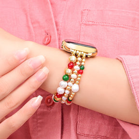 クリスマス スターライト ストレッチ Apple Watch ストラップ