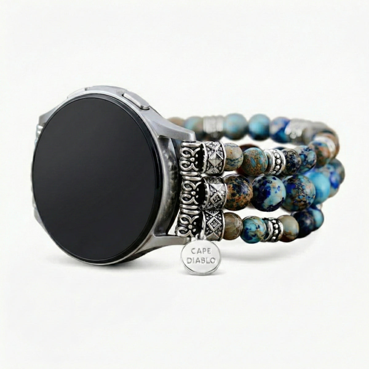 インペリアルジャスパー ストレッチ サムスン ギャラクシーウォッチ ストラップ