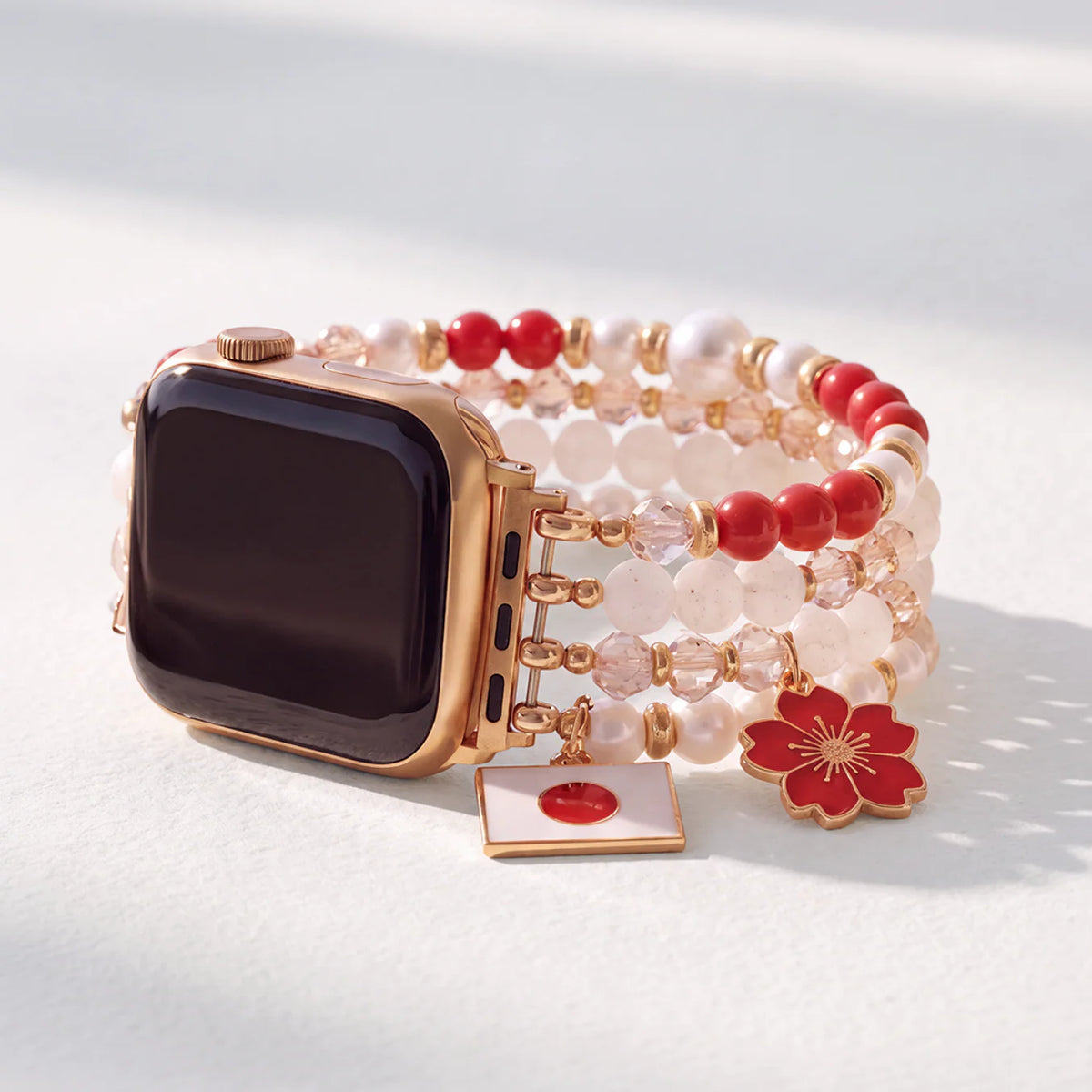ジャパンさくらブルームストレッチApple Watchストラップ