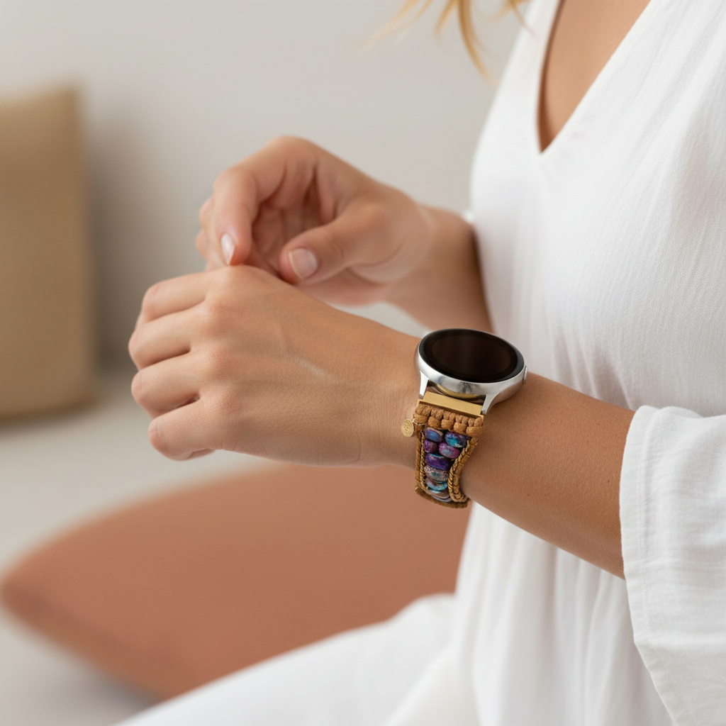 ムーンライトジャスパー Samsung Galaxy Watch ストラップ