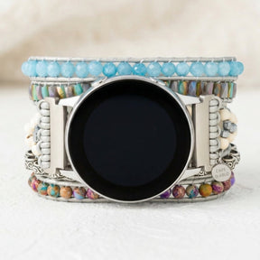 オーシャンジャスパー保護 Samsung Galaxy Watch ストラップ