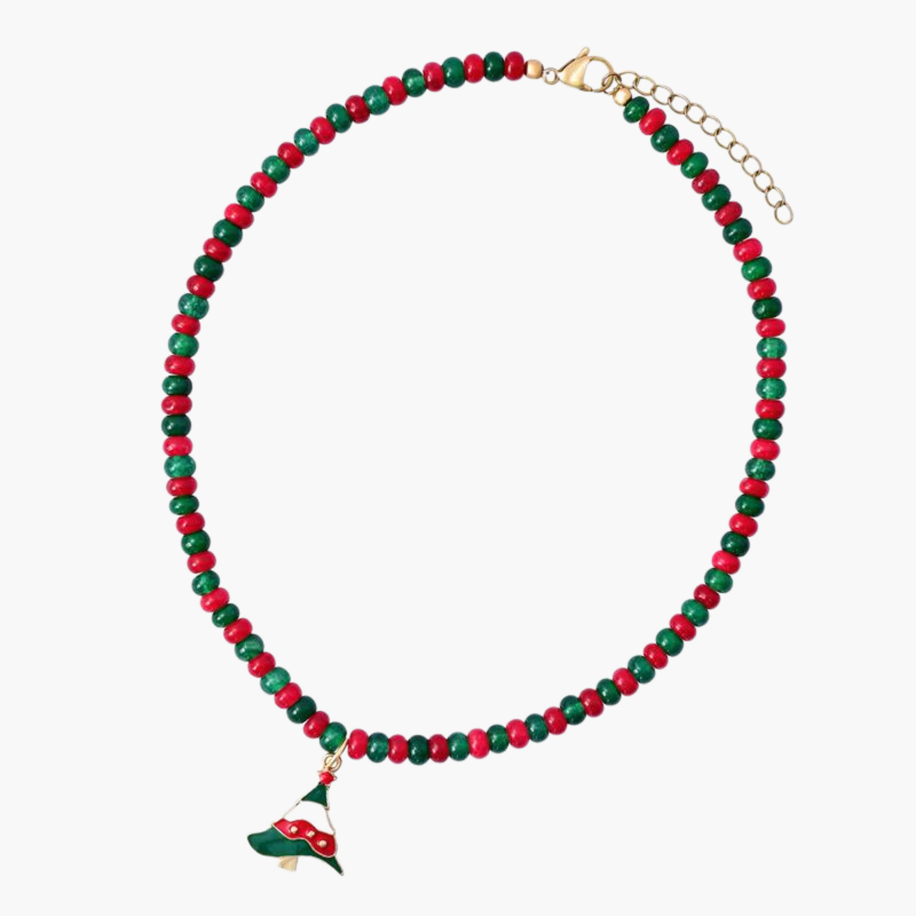 クリスマスツリーグローネックレス