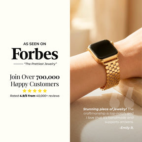 プラチナブレイド高級Apple Watchストラップ