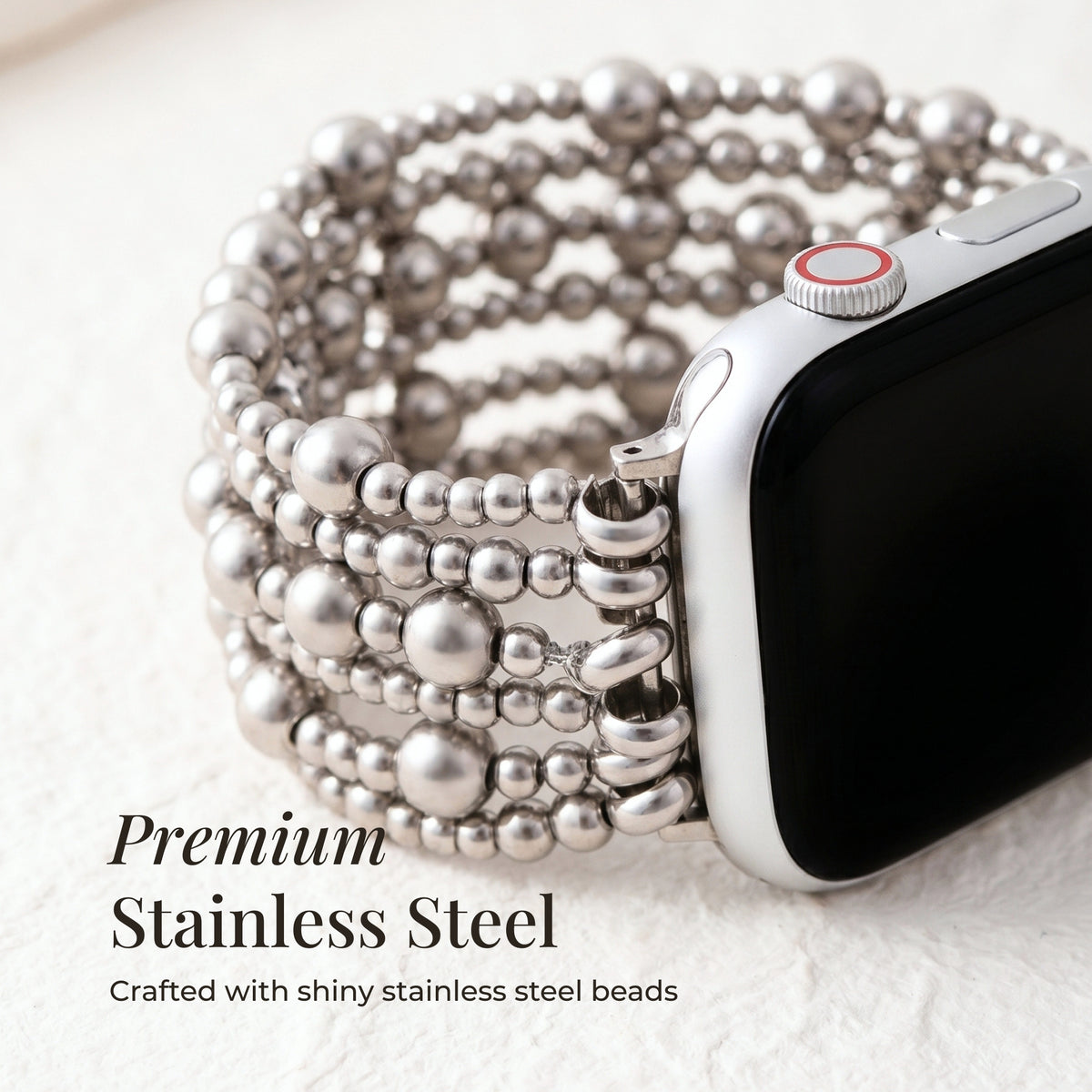 プラチナデミュアストレッチ Apple Watch ストラップ