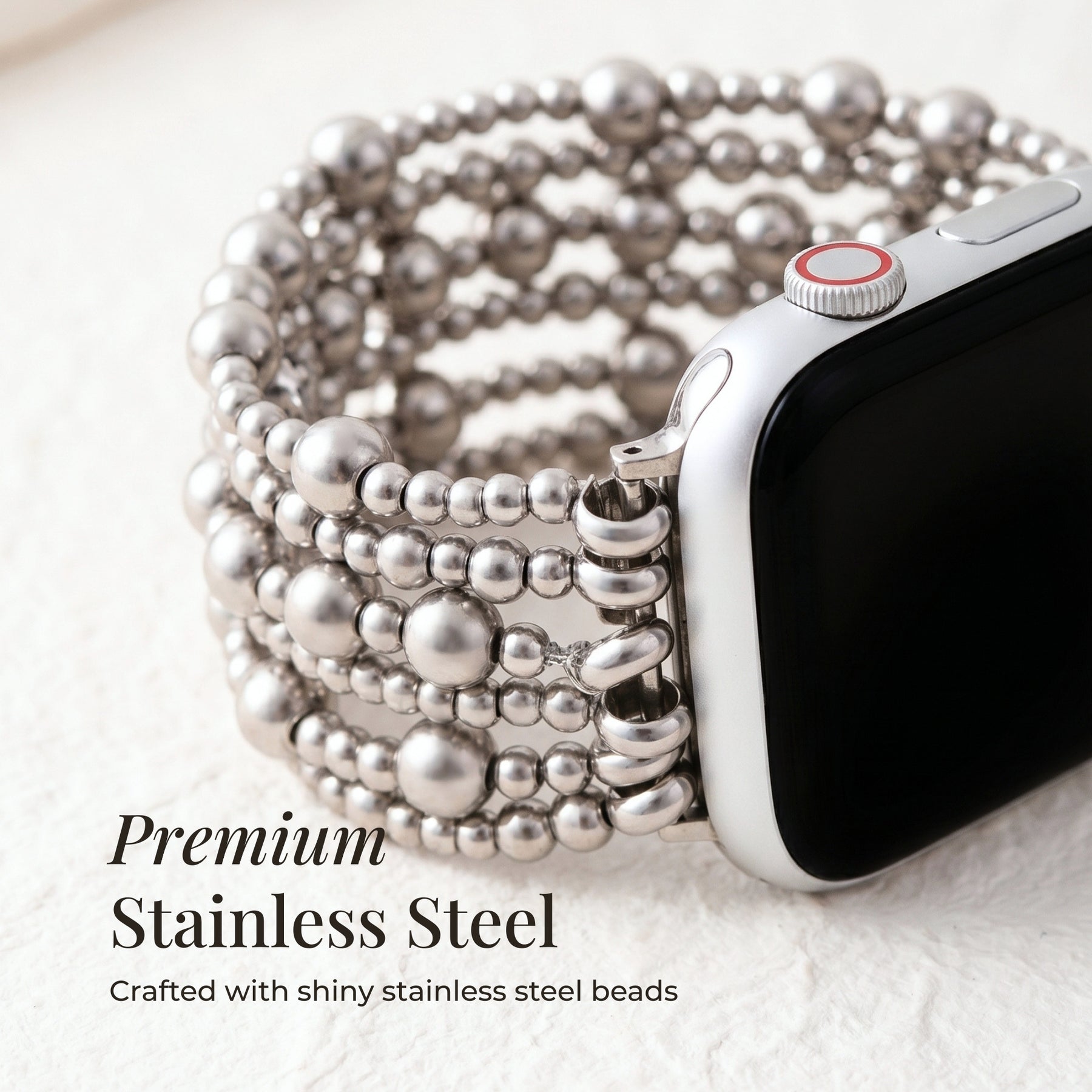 プラチナデミュアストレッチ Apple Watch ストラップ
