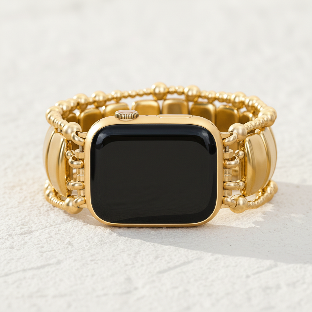 ゴールドノワール ストレッチ Apple Watch ストラップ