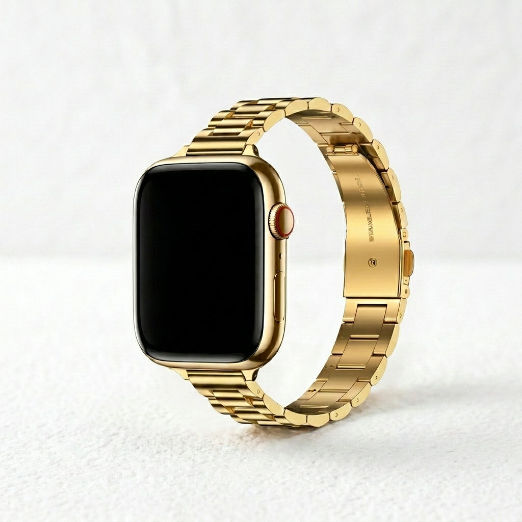 クラシックゴールド高級Apple Watchストラップ