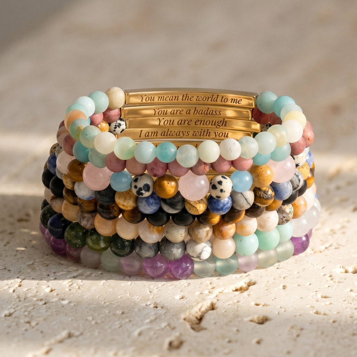 シークレットメッセージストーンBracelets