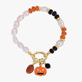 クリスマスグロウパールブレスレット