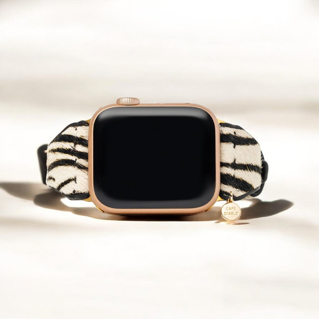 ゼブラリュクスレザーApple Watchストラップ
