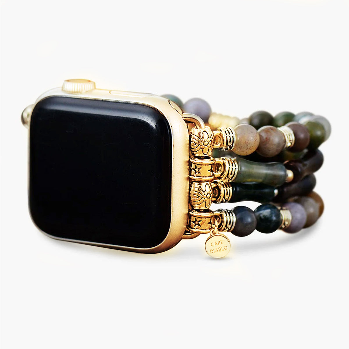 ヴィンテージアゲートストレッチApple Watchストラップ