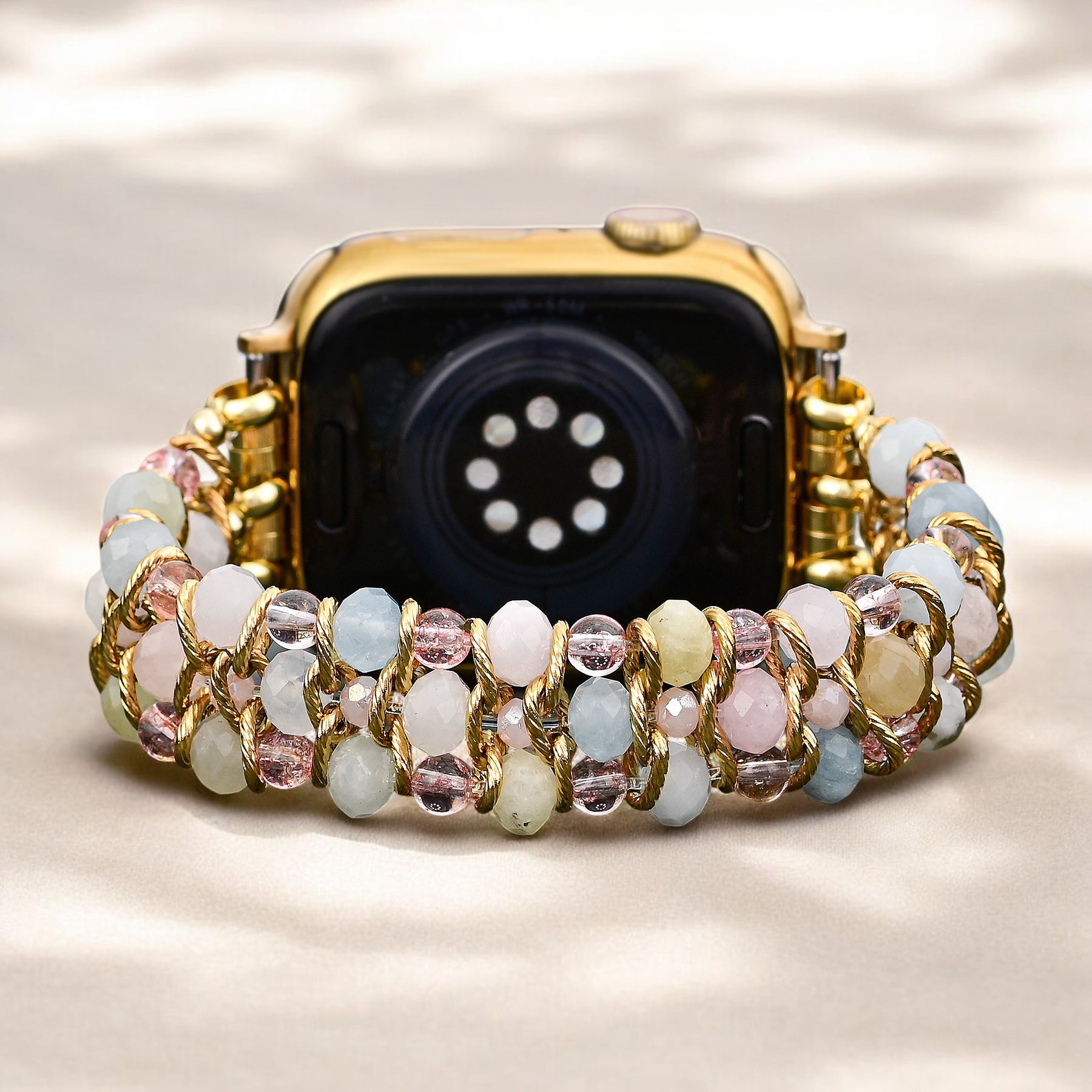 ゴールデン ドーン 編み込みストレッチ Apple Watch ストラップ