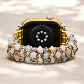 ゴールデン ドーン 編み込みストレッチ Apple Watch ストラップ