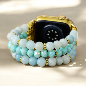 Amazonite Bliss ストレッチ Apple Watch ストラップ