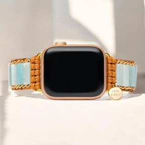 アマゾナイト保護 Apple Watch ストラップ