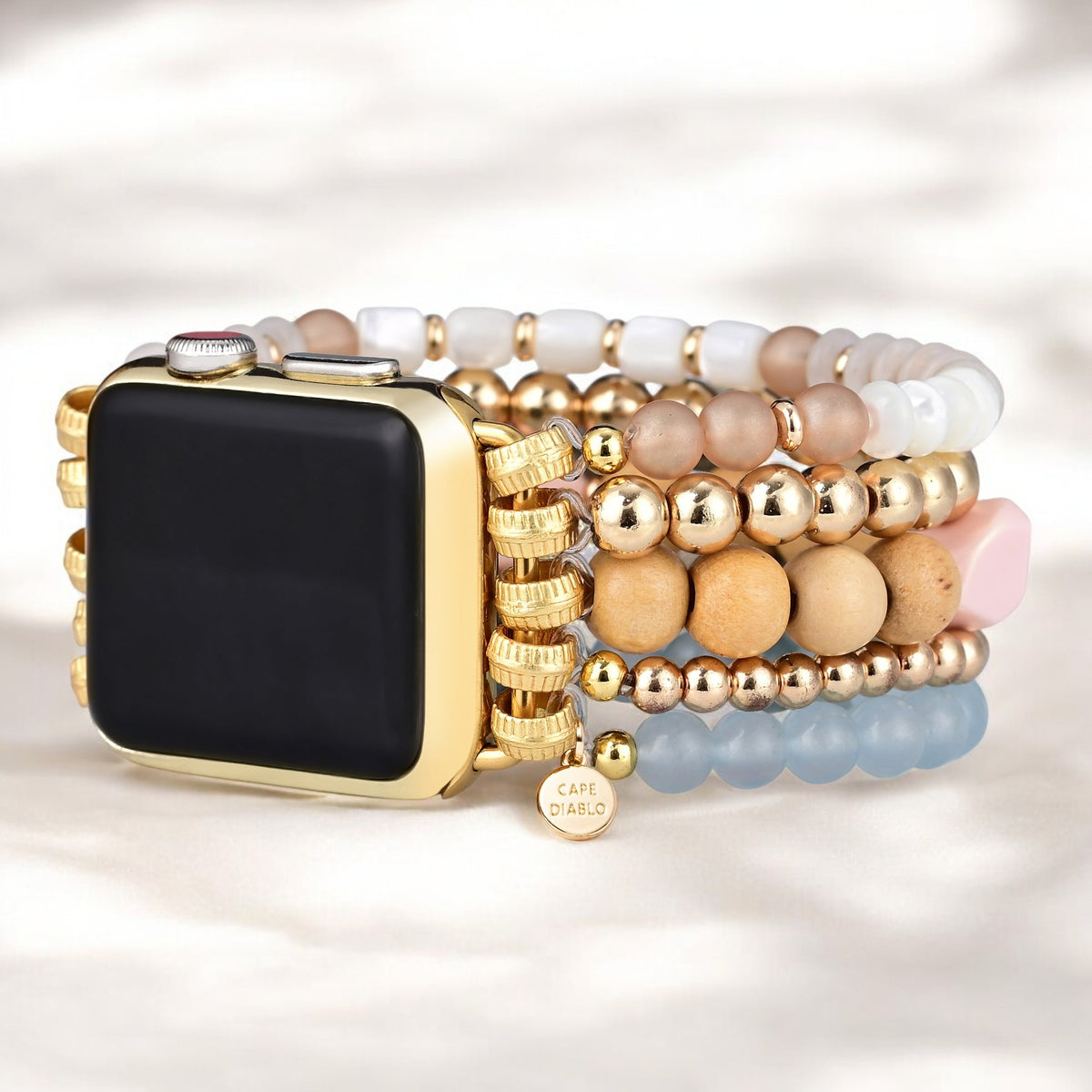 アプリコットミストストレッチ Apple Watch ストラップ