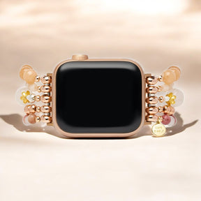 バーガンディローズ ストレッチ Apple Watch ストラップ