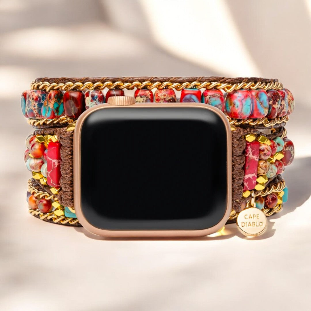 チェリーエンペラージャスパーApple Watchストラップ
