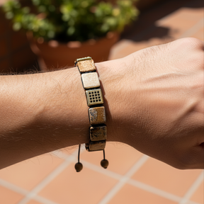 メンズ ピクチャーストーン ブレスレット