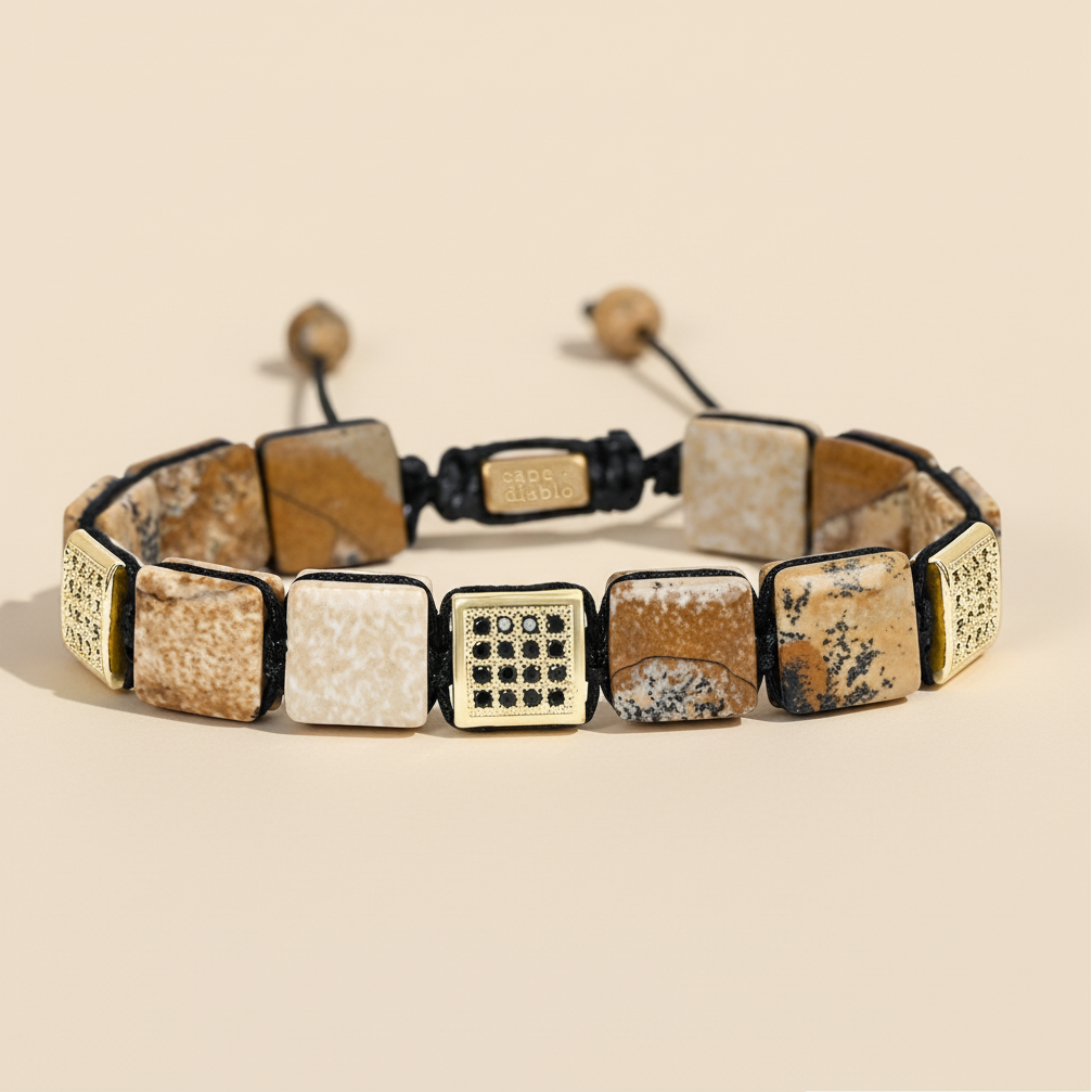 メンズ ピクチャーストーン ブレスレット