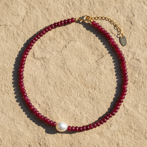 翡翠パールハーモニーネックレス