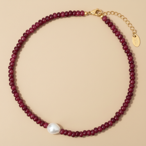 翡翠パールハーモニーネックレス