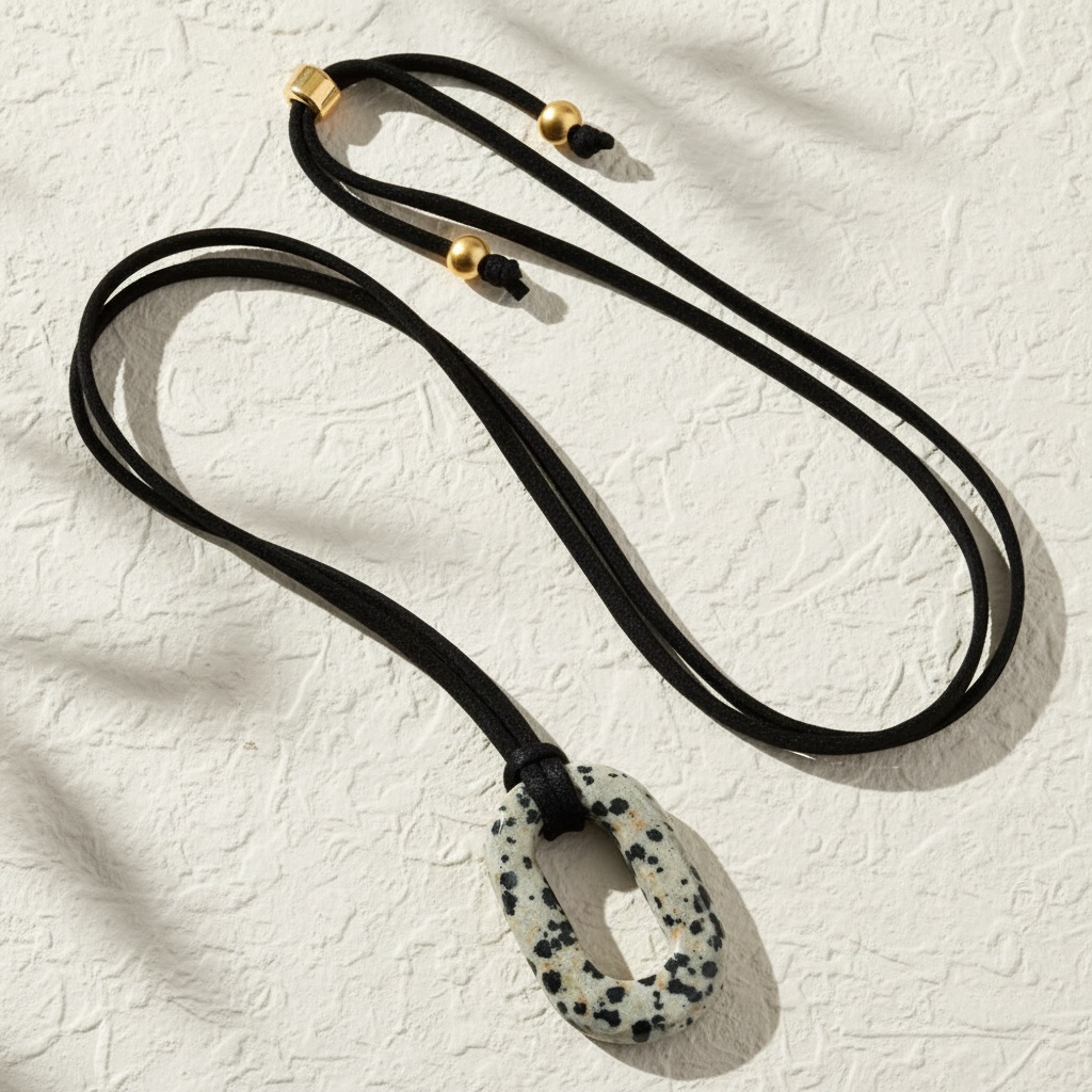 スエード ターコイズ セレニティ ネックレス