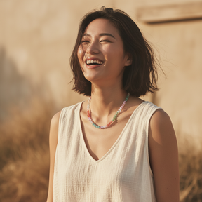 オーロラジェムネックレス