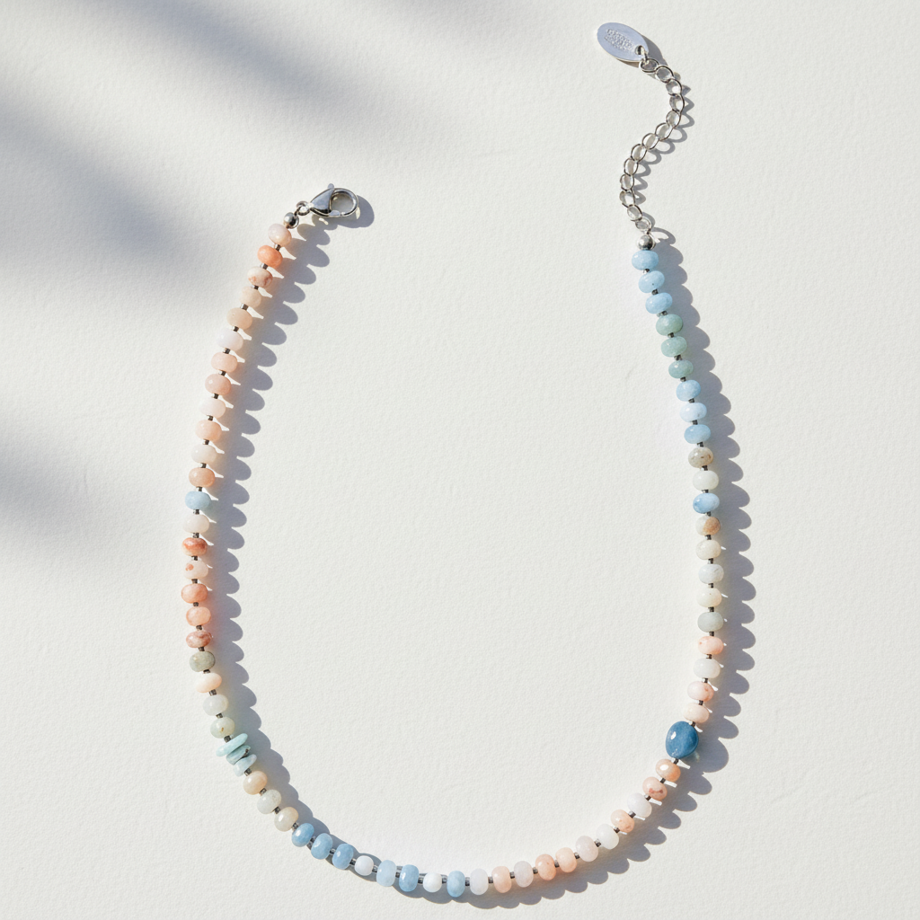 コーラルサンセットネックレス