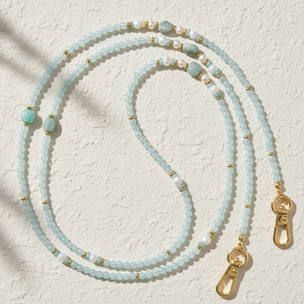 アマゾナイト スカイ フォン チェーン