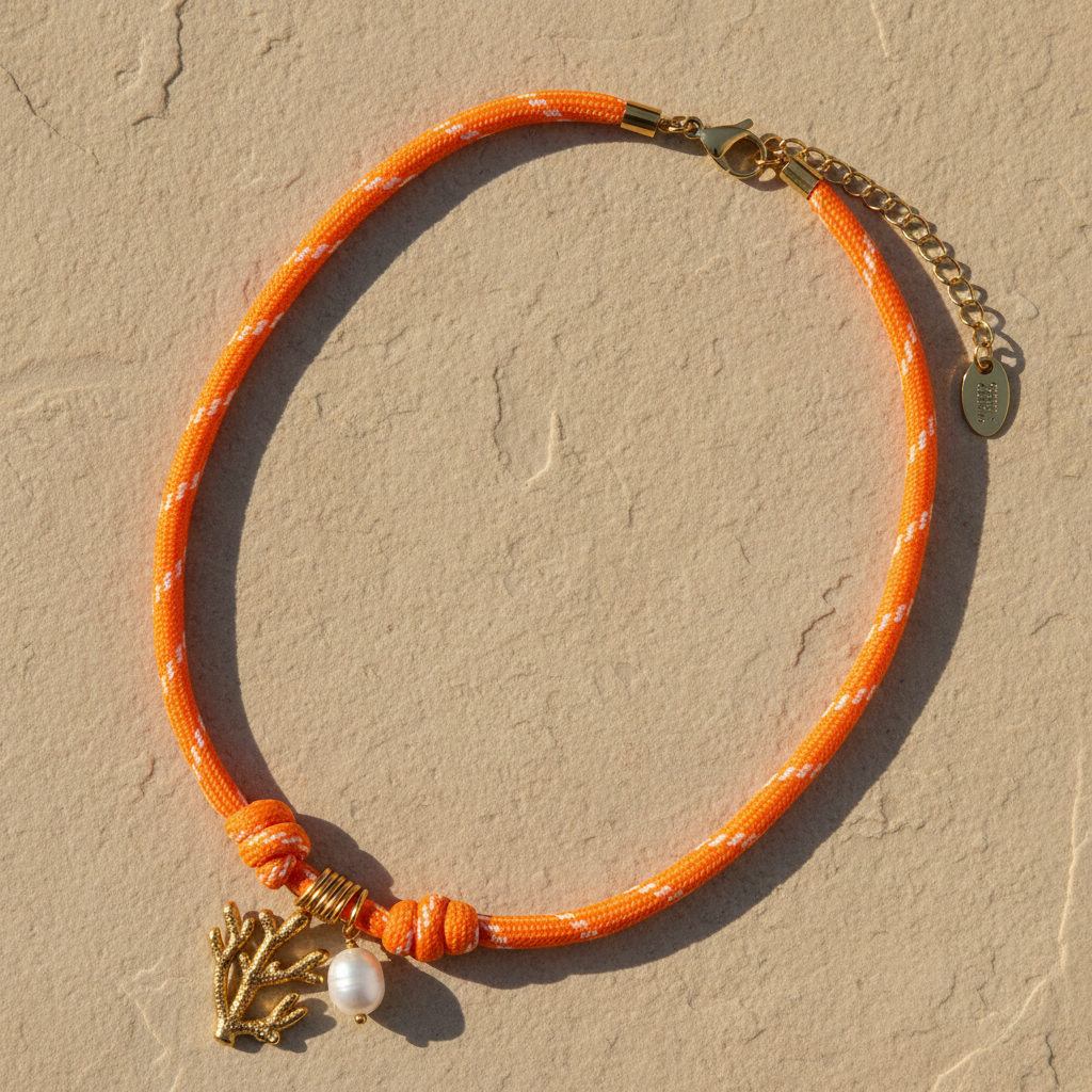 サンゴ礁チャームネックレス