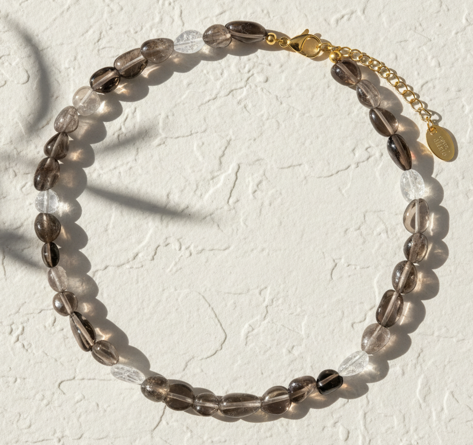 黒曜石クリスタルハーモニーネックレス