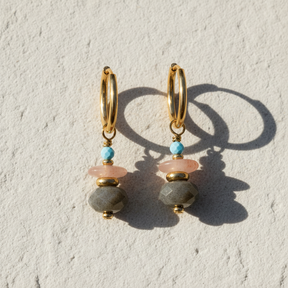 オーロララブラドライトイヤリング