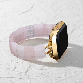 頬紅色の愛 クォーツ伸縮 アップルウォッチバンド