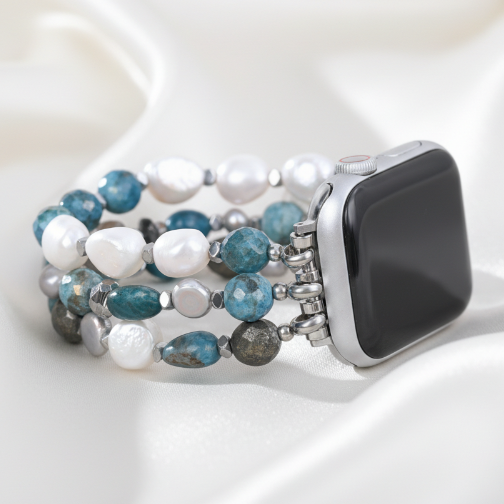 プラチナノワール伸縮アップルウォッチバンド