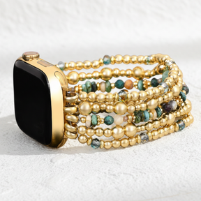 黄金のオアシス伸縮アップルウォッチバンド