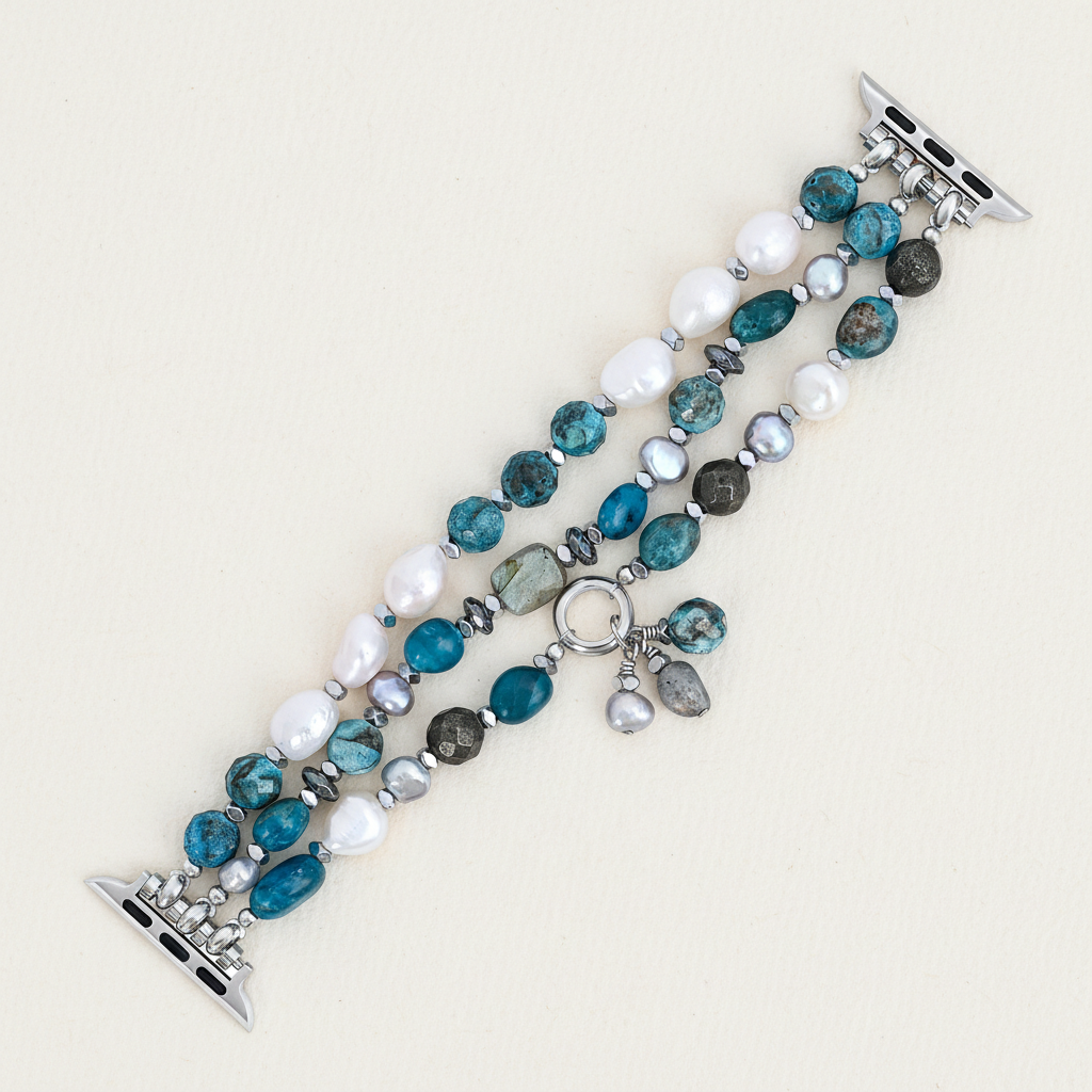 プラチナノワール伸縮アップルウォッチバンド