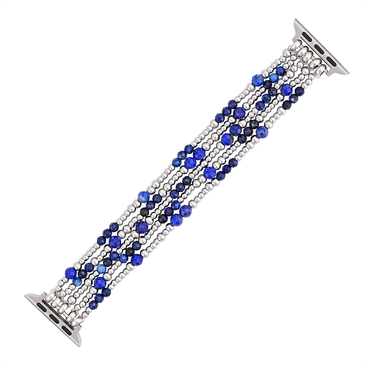 Azure Serenity Silver Stretch Apple Watch ストラップ