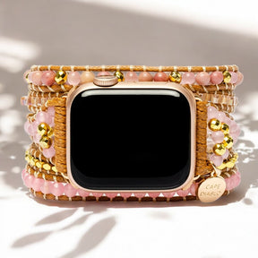 ゴールデンローズクォーツ Apple Watch ストラップ