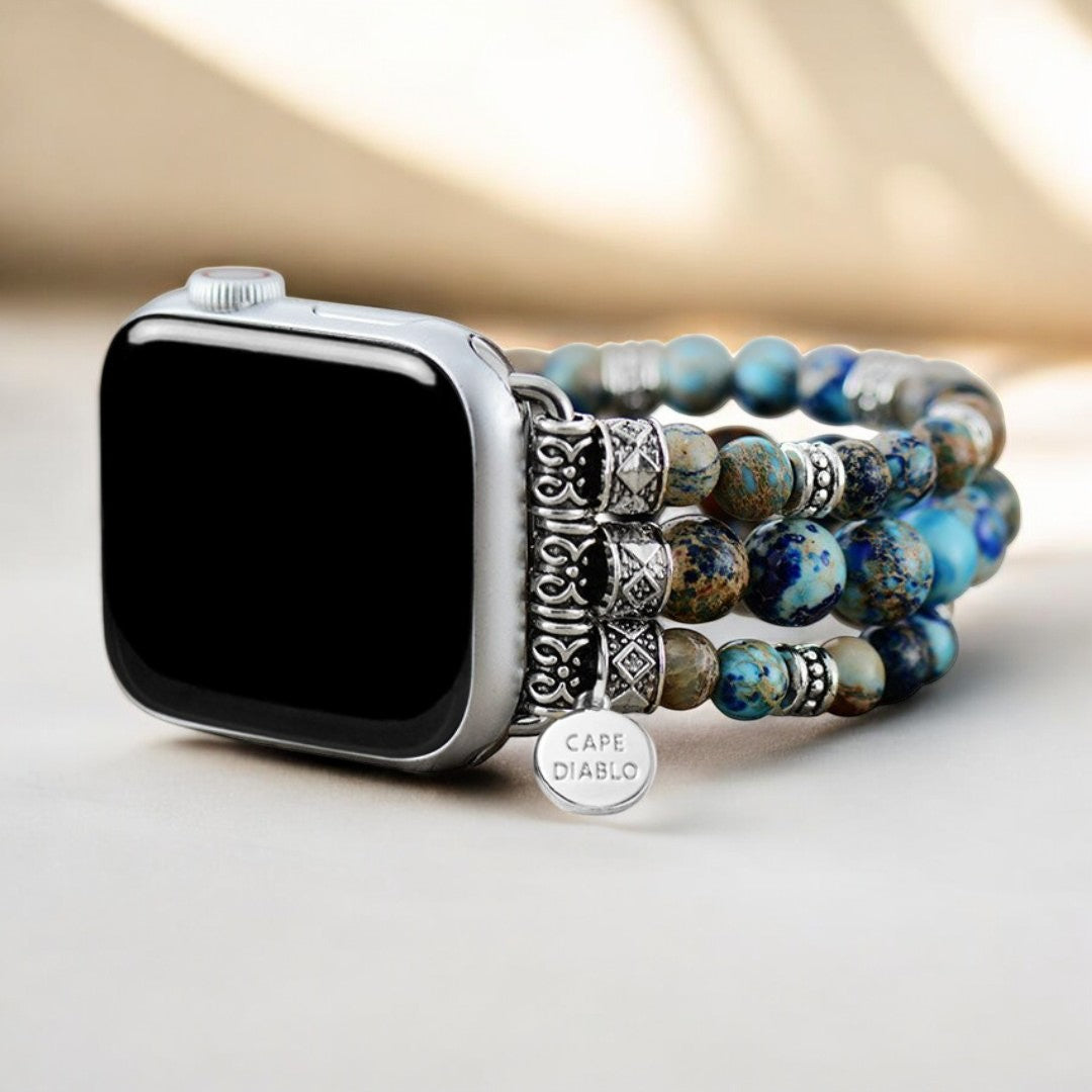 インペリアルジャスパーストレッチApple Watchストラップ