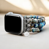 インペリアルジャスパーストレッチApple Watchストラップ