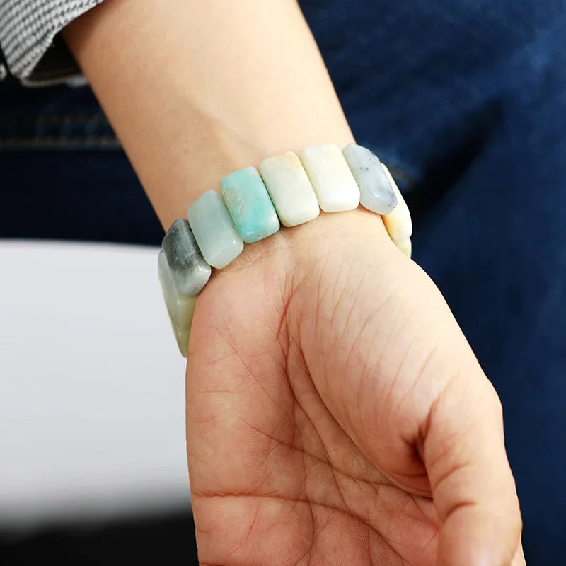 Amazonite Grace Stretch Apple Watch ストラップ
