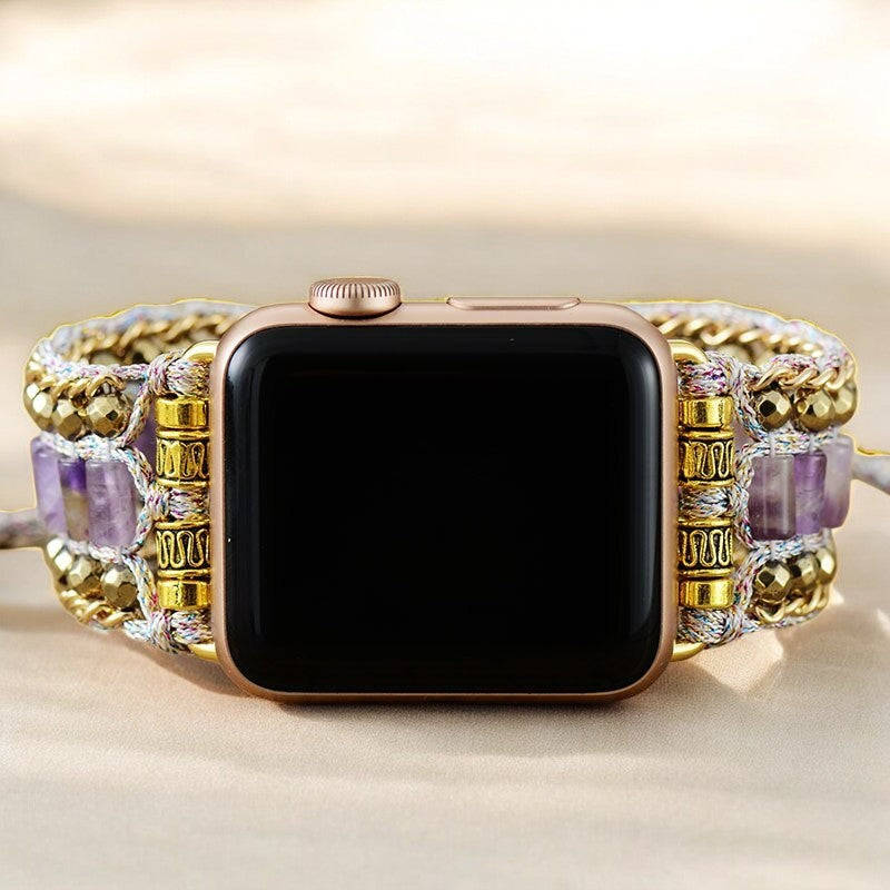 荘厳なアメジスト Apple Watch ストラップ