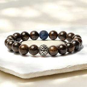 メンズブロンズタイトチベットブレスレット