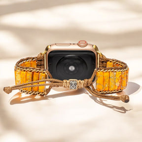 ピーチー・インペリアル・ジャスパー Apple Watch ストラップ