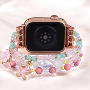 ピンクサンズストレッチ Apple Watch ストラップ