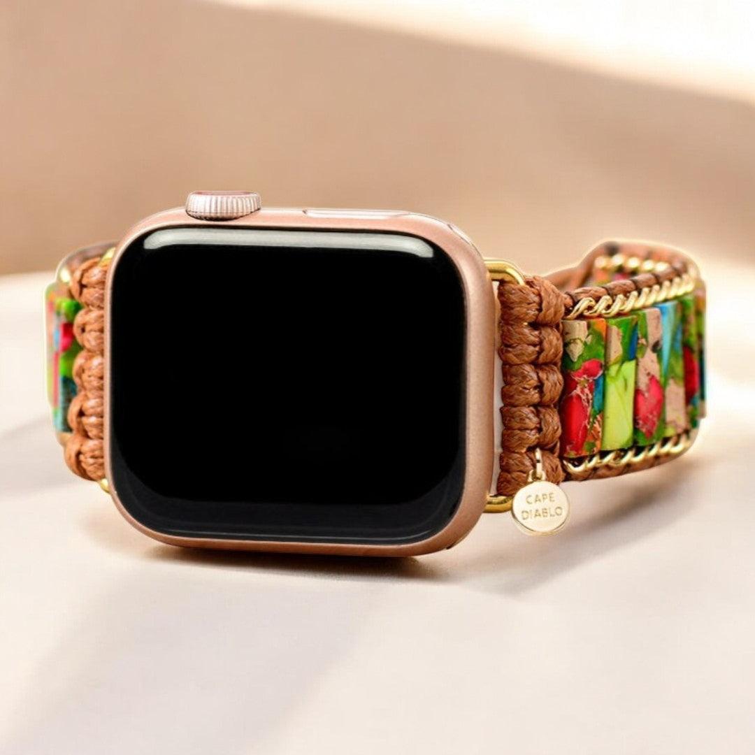 レインフォレストジャスパー Apple Watch ストラップ