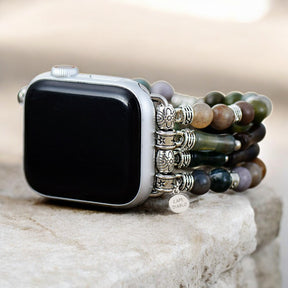 ヴィンテージアゲートストレッチApple Watchストラップ
