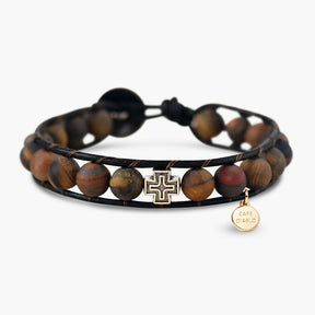 Cross Spirit Tiger Eye Bracelet - Cape Diablo