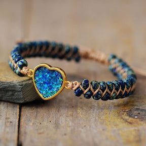 Everlasting Friendship Opal Heart Bracelet - Cape Diablo